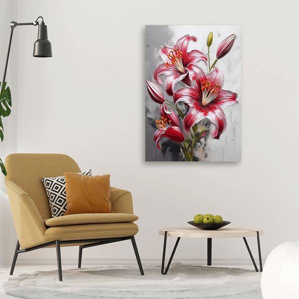 Canvas schilderij Bloemen 20 x 30 cm
