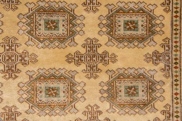 Orientteppich Oriental Beige - Wolle - 126 x 1 x 184 cm