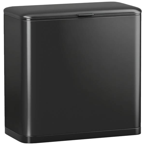 Vuilnisbak 851-059V00BK zwart - metaal - 18 x 30 x 30 cm