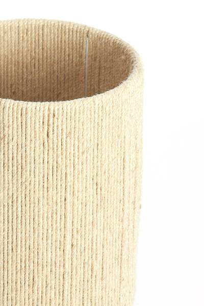 Tischlampe PITINO Braun - Textil - 22 x 55 x 22 cm