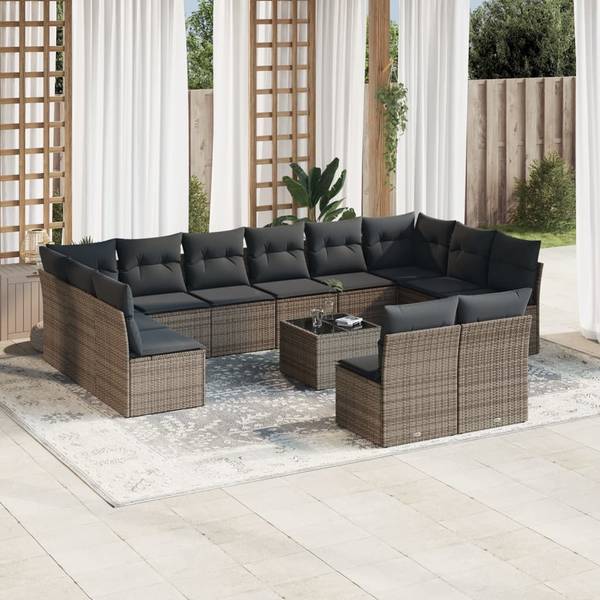 Garten-Lounge-Set 3035202-2 (13-teilig) Grau