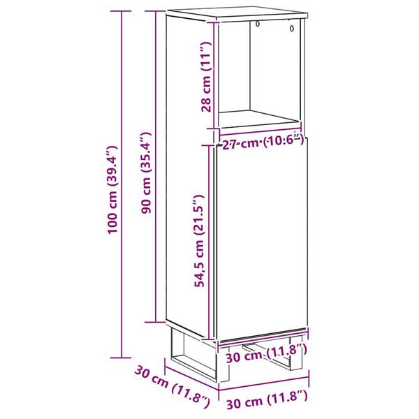Badezimmerschrank 3029860 Eiche