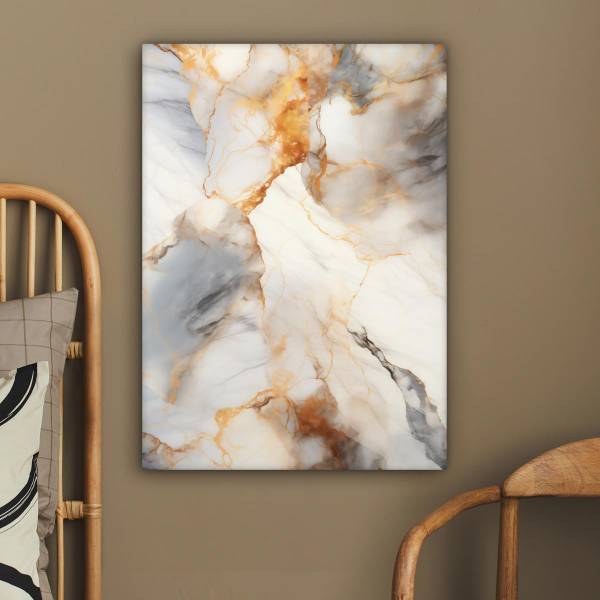 CANVAS SCHILDERIJ Marmer 60 x 80 cm