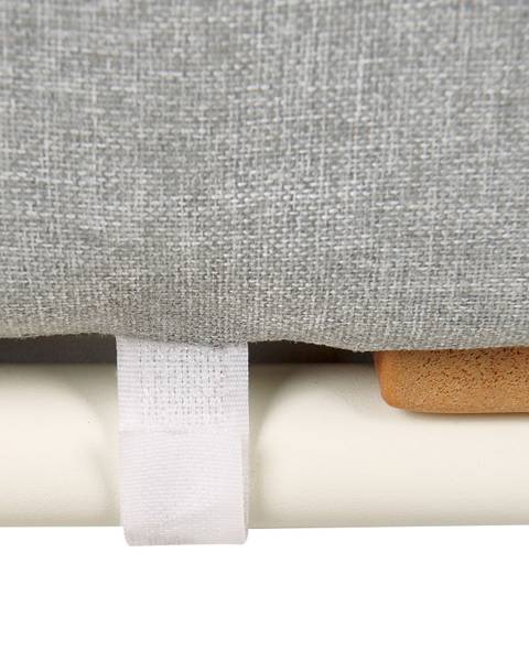 Repose-pied SENISE Marron - Gris - Blanc - Métal - 74 x 43 x 74 cm