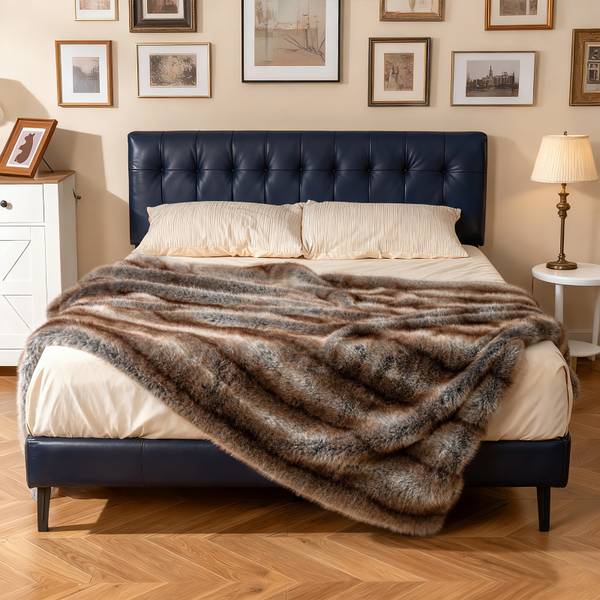 Kuscheldecke TG33532LE Braun - Textil - 203 x 1 x 153 cm