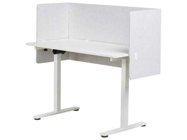 Schreibtischtrennwand SOLOA Weiß