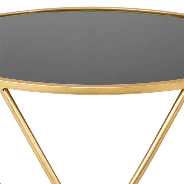 Beistelltisch Santiago Gold - Metall - 60 x 45 x 60 cm