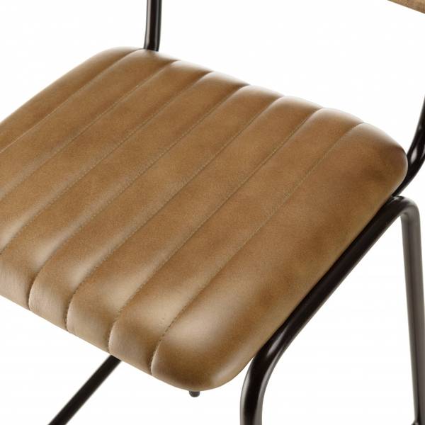 Hocker MARCEL 2er Set Braun - Echtleder - 55 x 104 x 45 cm