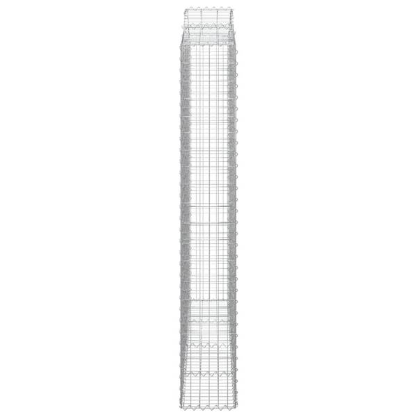 Gabionenkorb 3017642 (4er Set) Silber - Eisen - 30 x 220 x 200 cm