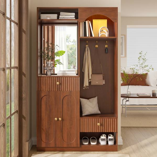 Compacte Garderobe Eos Ⅰ walnoot