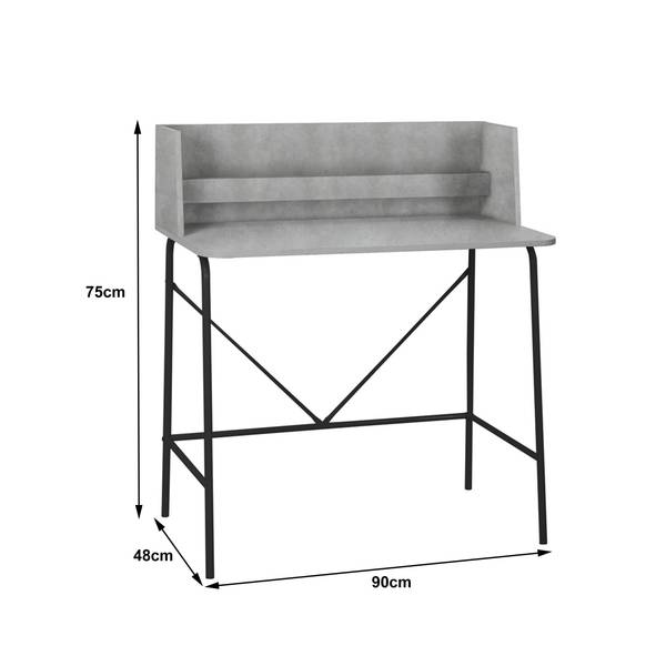 Schreibtisch HOUSTON Grau