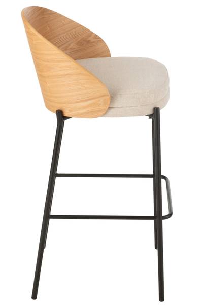 BARHOCKER  LONE - Holz - Natürliche Braun - Holz teilmassiv - 51 x 98 x 54 cm