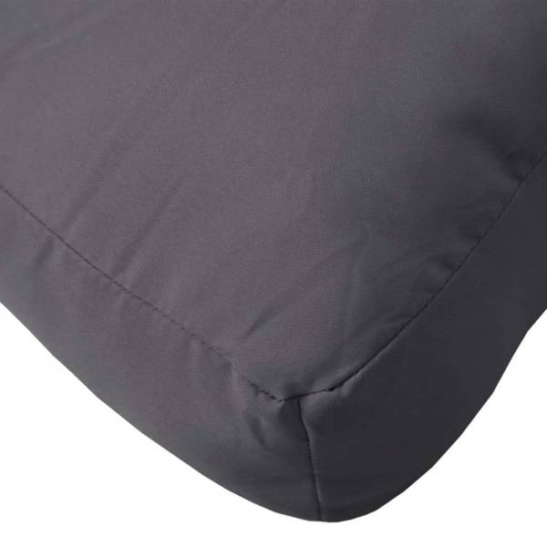 Palettenkissen 3042199 2-teilig Grau - Textil - 60 x 9 x 60 cm
