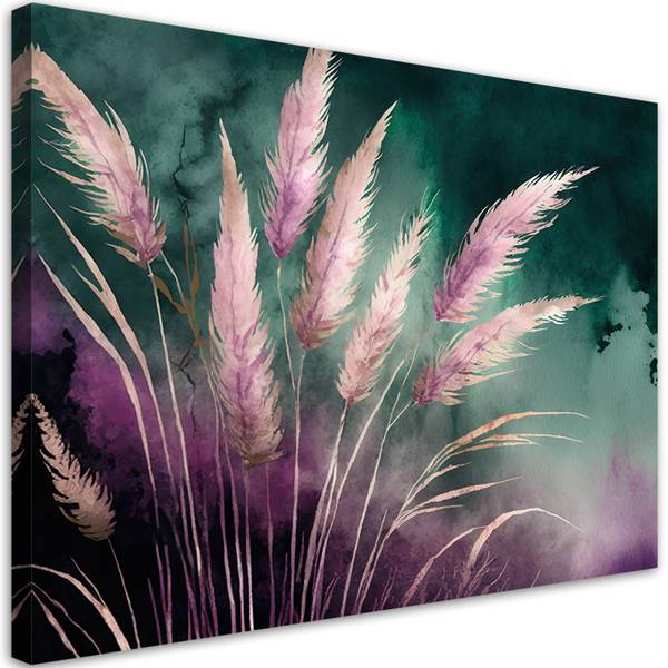 Wandbild pampasgras natur botanik 60 x 40 cm