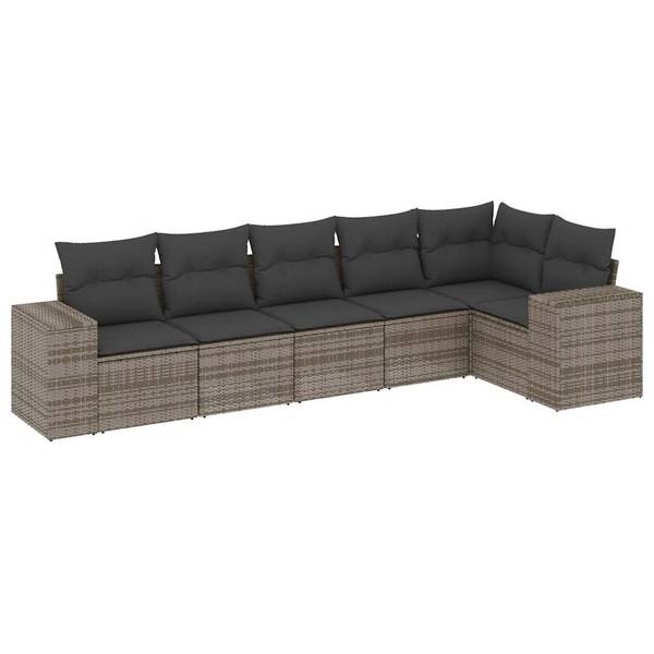 Garten-Lounge-Set 3034519-1 6-teilig Grau