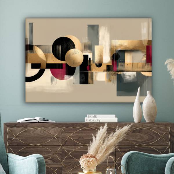 LEINWANDBILD Geometrisch 140 x 90 cm