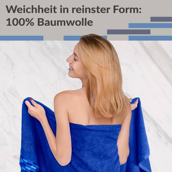 Strandtuch Lugano Blaubeerblau
