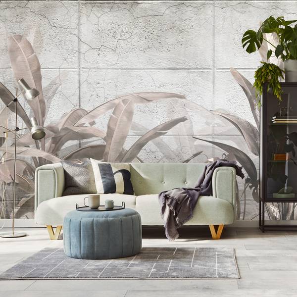 Vlies-Fotobehang TROPISCHE Planten Beton 90 x 60 x 60 cm