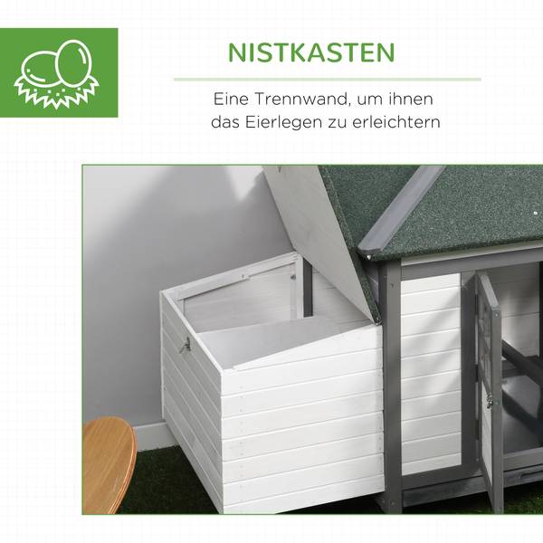 Zwerghühnerstall D51-092GY Grau