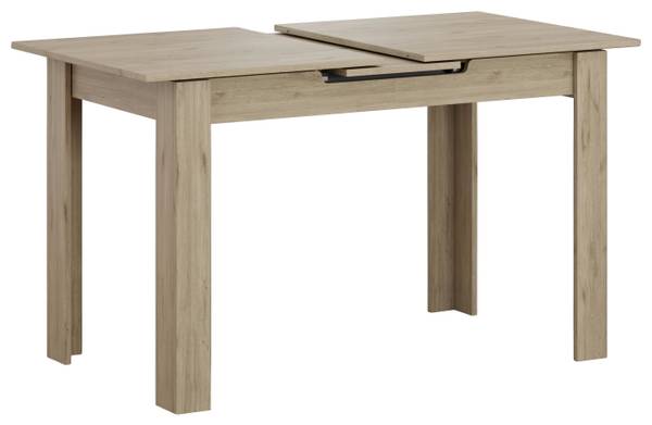 Ausziehtisch ANDORRA Braun - Holzwerkstoff - 150 x 70 x 75 cm