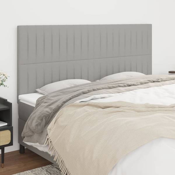 Tête de lit 3015758 Gris - Bois manufacturé - 200 x 128 x 5 cm