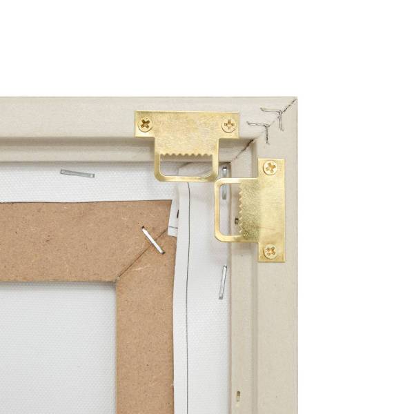 Reliefleinwand MARCELLA Braun - Holzwerkstoff - 3 x 90 x 60 cm