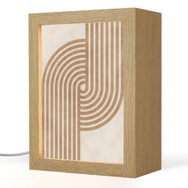 TISCHLEUCHTE Linien 15 x 20 cm