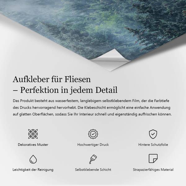 Fliesenaufkleber Blick (24er Set) 20 x 20 cm