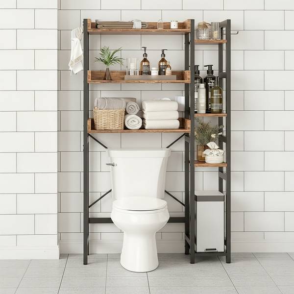 Toilettenregal 3 Ebenen mit Seitenablage kaufen