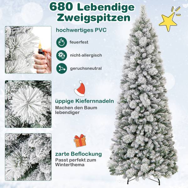 Weihnachtsbaum OY46960 Grün - Kunststoff - 88 x 210 x 88 cm