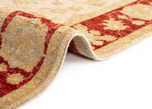 Tapis de couloir Kaizar XC Beige - Laine - 80 x 1 x 448 cm