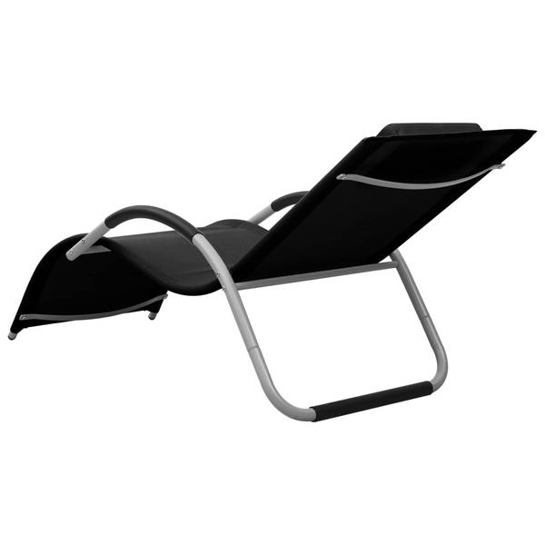 Chaise longue 3008892-1 Noir