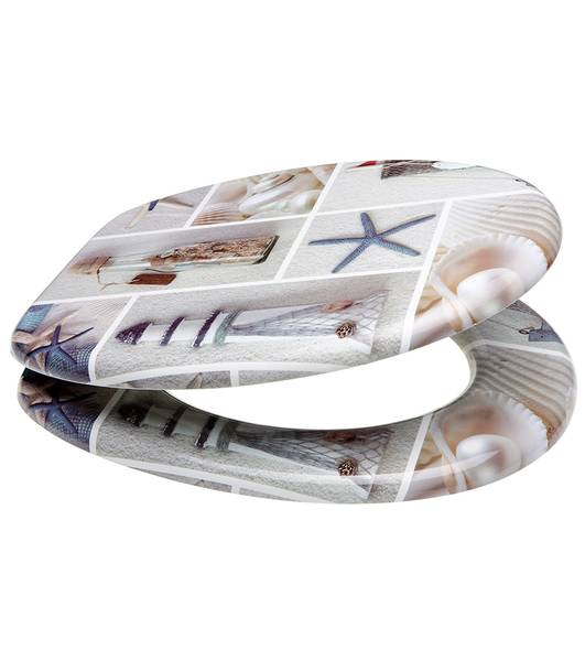 WC-Sitz Meeresbrise Tiefe: 47 cm