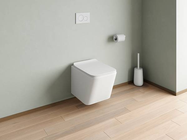 Hänge WC CLEMONA Weiß - Keramik - 52 x 34 x 36 cm