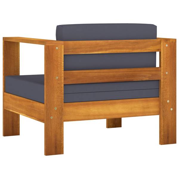Garten-Lounge-Set 3006534-4 (7-teilig) Grau - Akazie - 60 x 25 x 100 cm