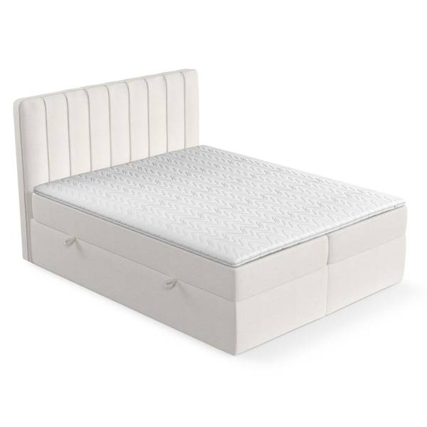 Boxspringbett Skyfall Ecru - Liegefläche Breite: 120 cm
