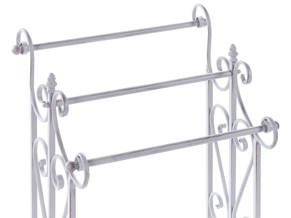 Handtuchständer CHILLAN Grau - Metall - 45 x 90 x 34 cm