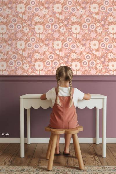 Tapete 132159 Pink - Papier - 50 x 900 x 50 cm