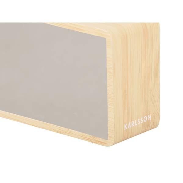 Wecker Miroir Braun - Kunststoff - 15 x 5 x 16 cm