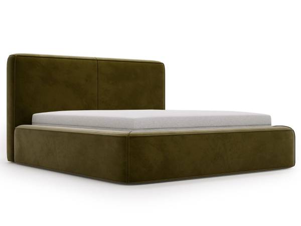 Polsterbett AMARO Dunkelgrün - Liegefläche Breite: 160 cm