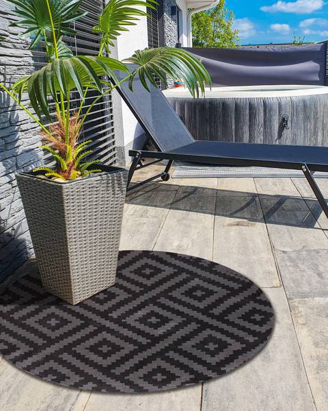 Outdoorteppich AJMER 120 x 120 cm
