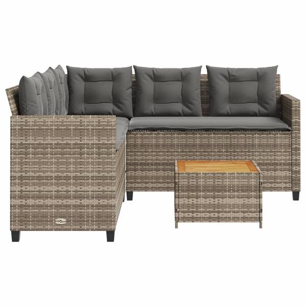 Gartensofa 3034094-2 (2-teilig) Grau