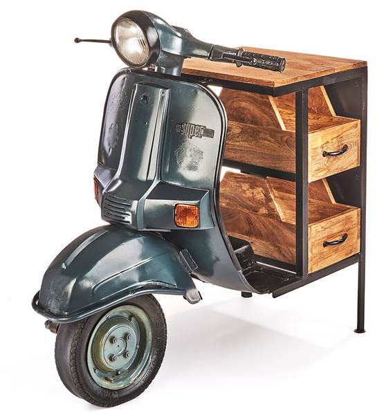 Regal VIAGGIO Grau - Metall - 70 x 107 x 105 cm