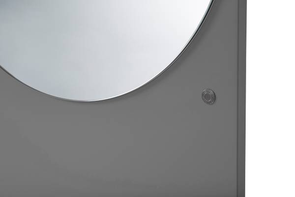 Color Mirror Standspiegel Grau - Holzwerkstoff - 181 x 170 x 3 cm