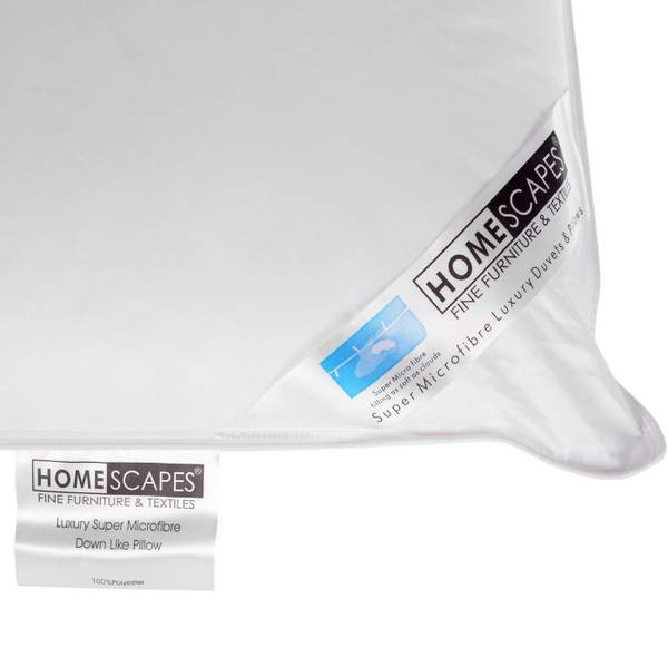 Kinderkopfkissen Super-Mikrofaser Weiß - Microfaser - 40 x 15 x 60 cm