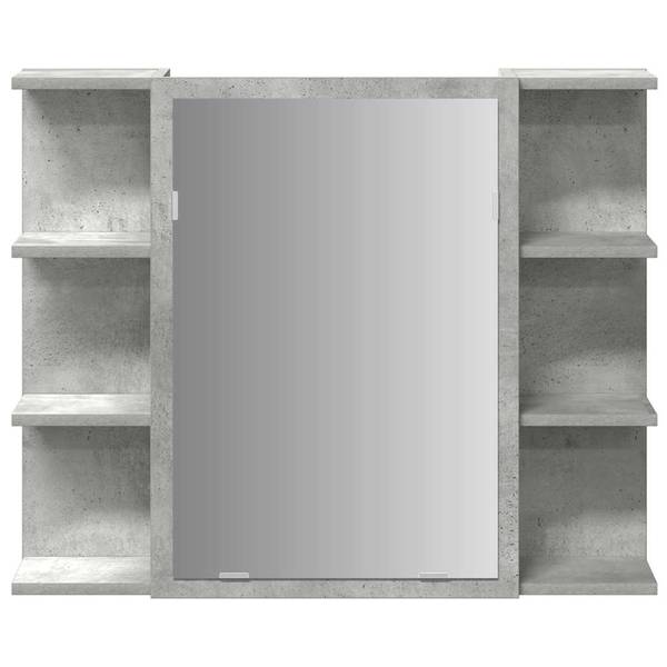 Badmöbel Set 3044521 4-teilig Grau - Holzwerkstoff - 80 x 64 x 20 cm