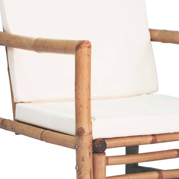 Tuinset 3012872 set van 4 wit - polyester - 50 x 45 x 90 cm