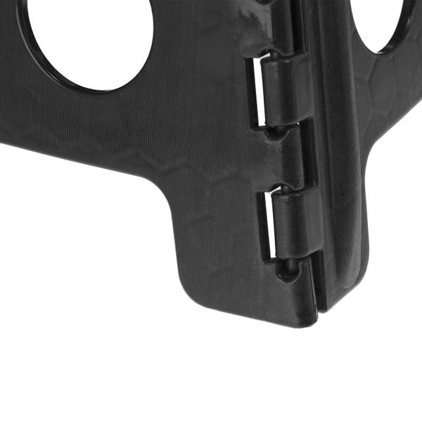 Klapphocker faltbar XL Schwarz - Weiß - Polypropylen - 39 x 39 x 3 cm