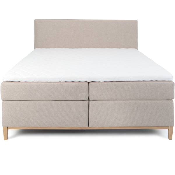 Boxspringbett Motala Beige - Eiche Dekor - Breite: 160 cm