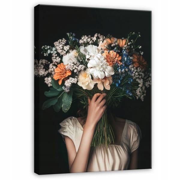 Leinwandbild Frau 40 x 60 x 2 cm